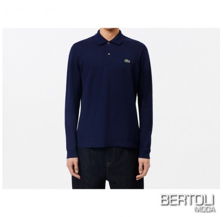 LACOSTE Polo Maniche Lunghe Blu
