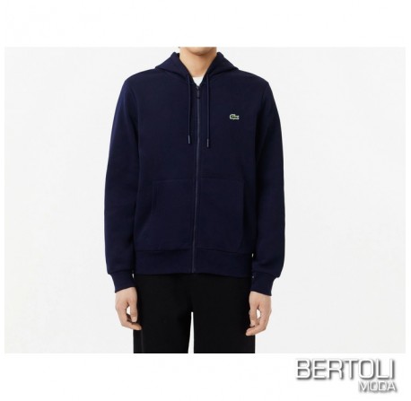 LACOSTE Felpa con Cappuccio Blu