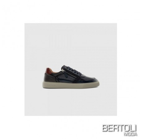 Sneakers Uomo Pelle Con Zip