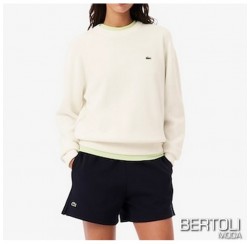 LACOSTE Girocollo Donna Bianco