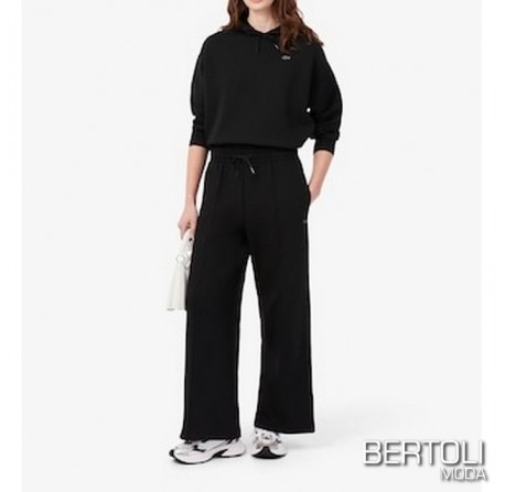 LACOSTE Pantalone Tuta Donna Nero