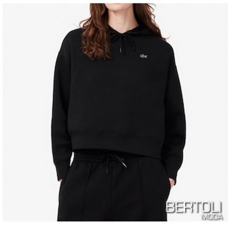 LACOSTE Felpa Donna Nera
