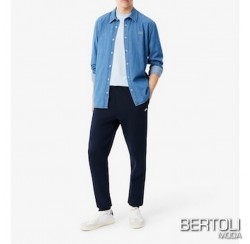 LACOSTE Pantalone felpa uomo blu