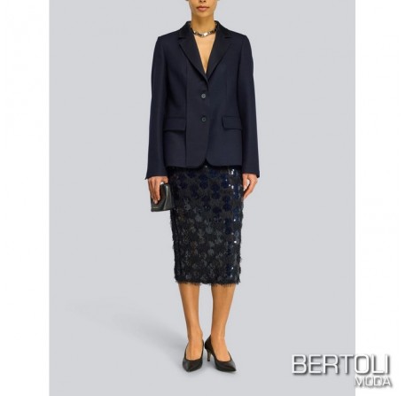 SEMICOUTURE Gonna Pailettes Blu