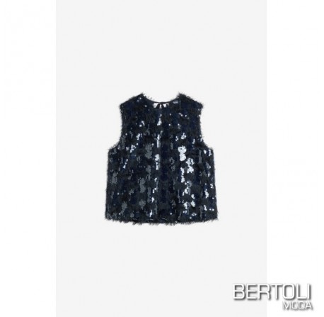 SEMICOUTURE Top Paillettes